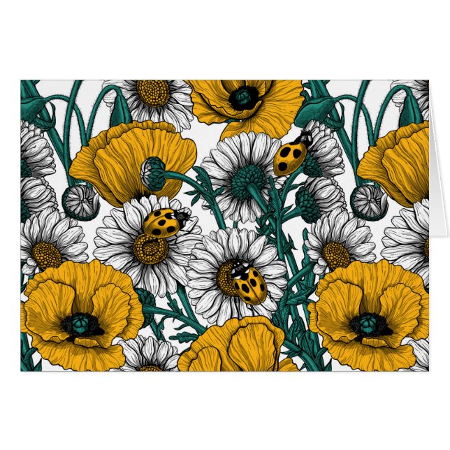 Skuggan i gulten hälsningskort (Framsidan Horizontal)