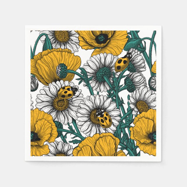 Skuggan i gulten pappersservett (Framsidan)