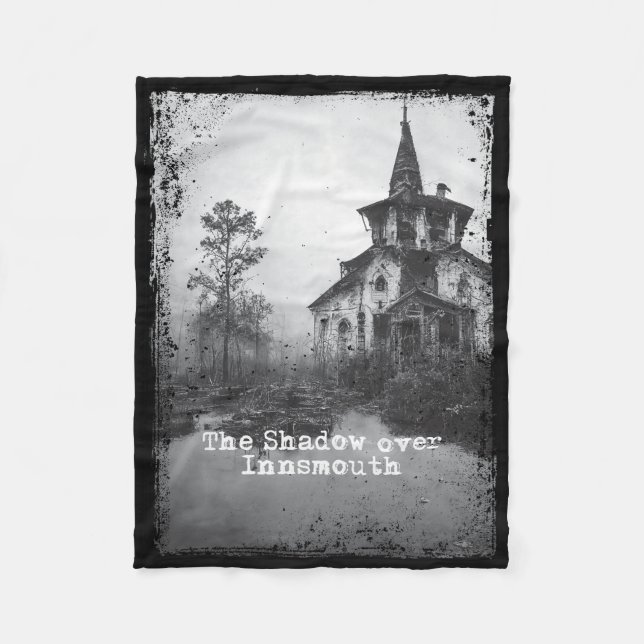 Skuggan över Insmouth Lovecraft Cthulhu Mythos Fleecefilt (Framsidan)