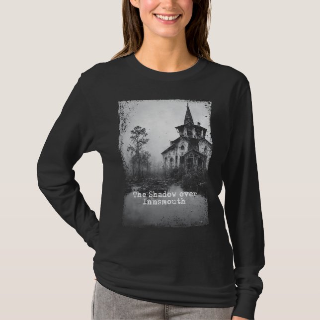 Skuggan över Insmouth Lovecraft Cthulhu Mythos T Shirt (Framsida)