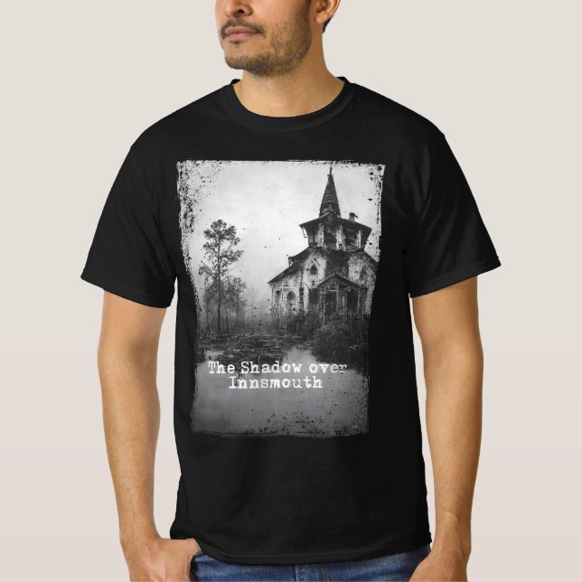 Skuggan över Insmouth Lovecraft Cthulhu Mythos T Shirt (Framsida)