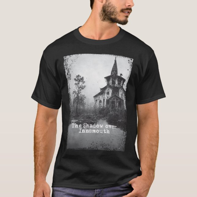 Skuggan över Insmouth Lovecraft Cthulhu Mythos T Shirt (Framsida)
