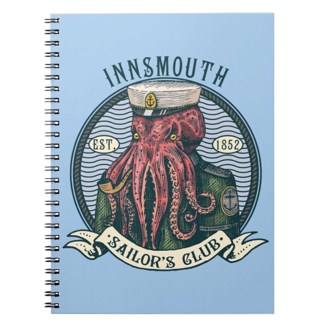 Skuggan över Insmouth Lovecraft Cthulhu Sailor Anteckningsbok (Framsidan)