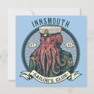 Skuggan över Insmouth Lovecraft Cthulhu Sailor Inbjudningar