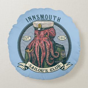 Skuggan över Insmouth Lovecraft Cthulhu Sailor Rund Kudde