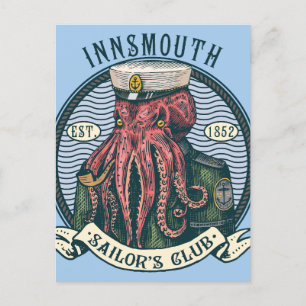 Skuggan över Insmouth Lovecraft Cthulhu Sailor Vykort