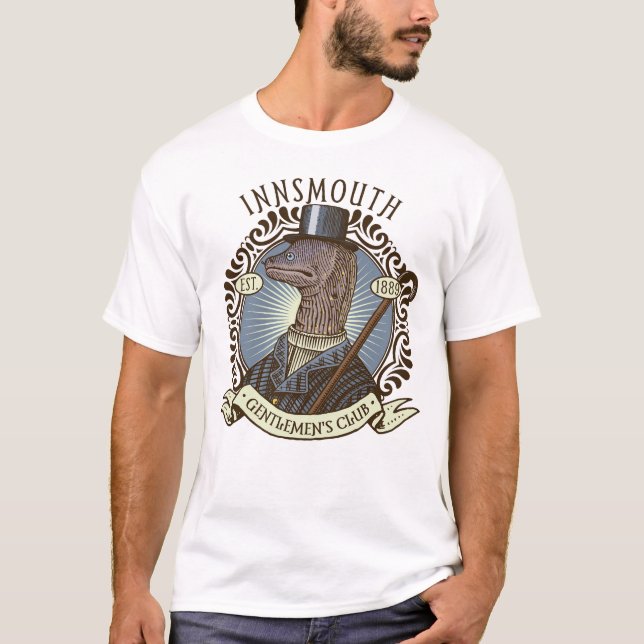 Skuggan över Insmouth Lovecraft gentleman T Shirt (Framsida)