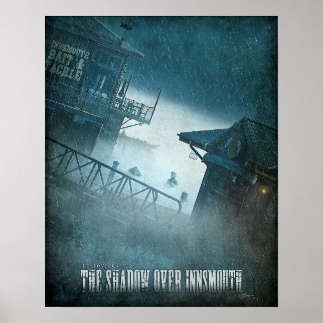 Skuggan över Insmouth Poster (Framsidan)