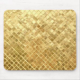 Skuggande guld-panel musmatta