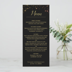 Skuggande miniatyrdiagram Bröllop Menu Meny