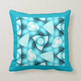 Skuggar av Aqua vridna Geometrics Kudde