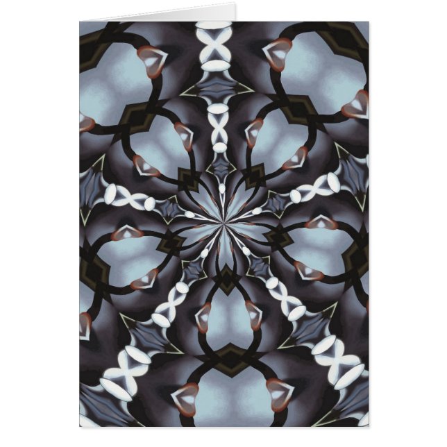 Skuggar av blåttKaleidoscope Hälsningskort (Framsidan)