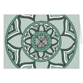 Skuggar av blåttMandala Hälsningskort