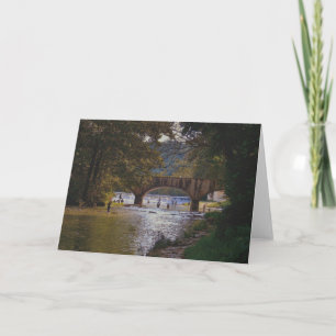 Skuggar av sommargrönt Notecard Kort