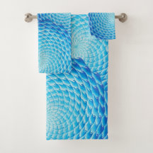 Skuggar av uppsättningen för blåttMandalahandduken