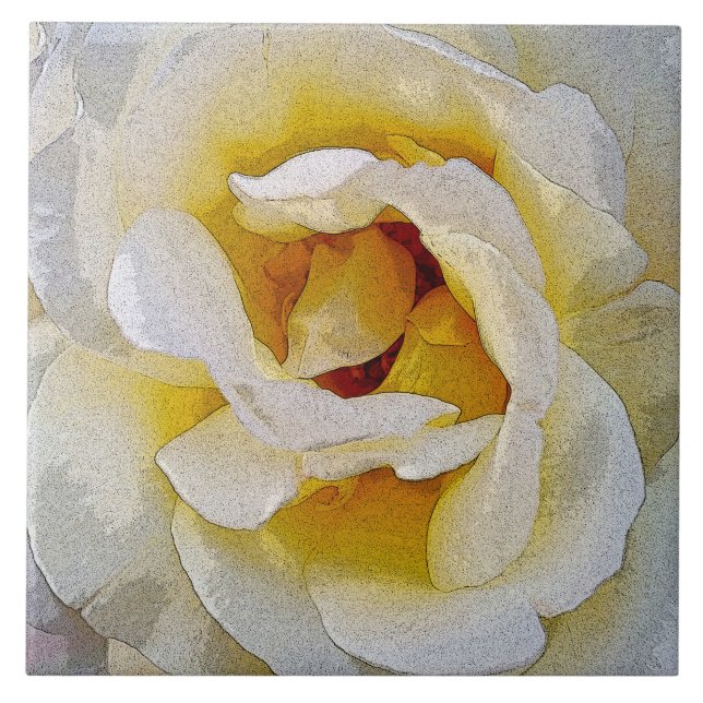 skuggar av vit för att gulna kakelplatta (Framsidan)