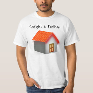 Skuggar Behållan när varningen visas på baksida T Shirt