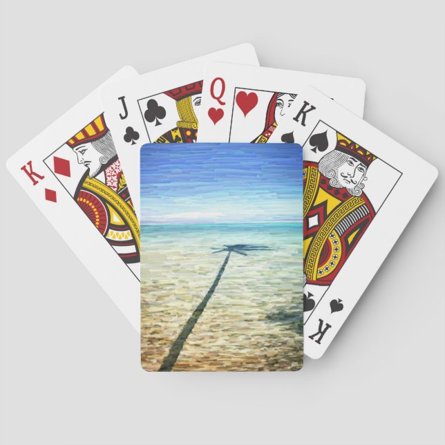 "Skuggar handflatan" att leka kort Casinokort (Baksidan)