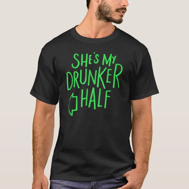 Skuggar min rinnande halvfunna St patricks day 1 T Shirt (Framsida)