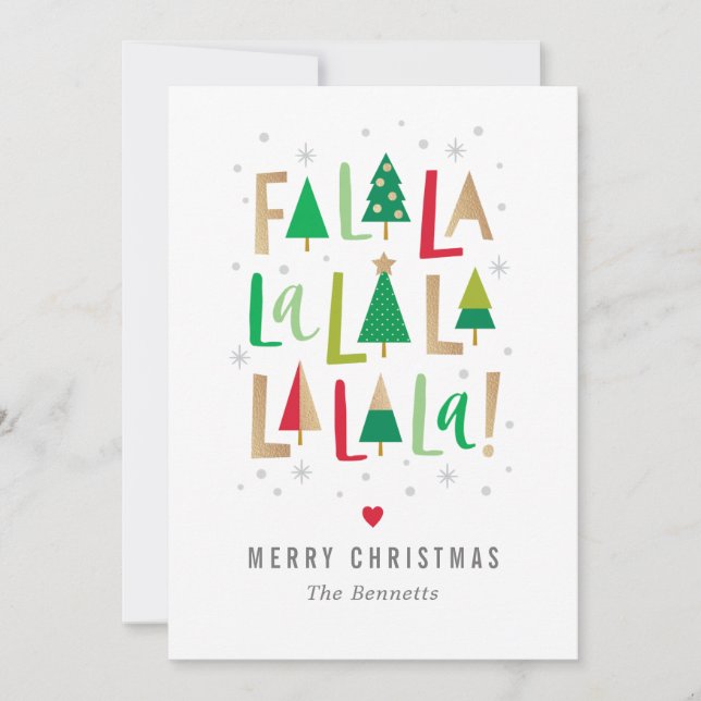 Skuggat fotoport för Helgdag i Träd jul Julkort (Framsida)