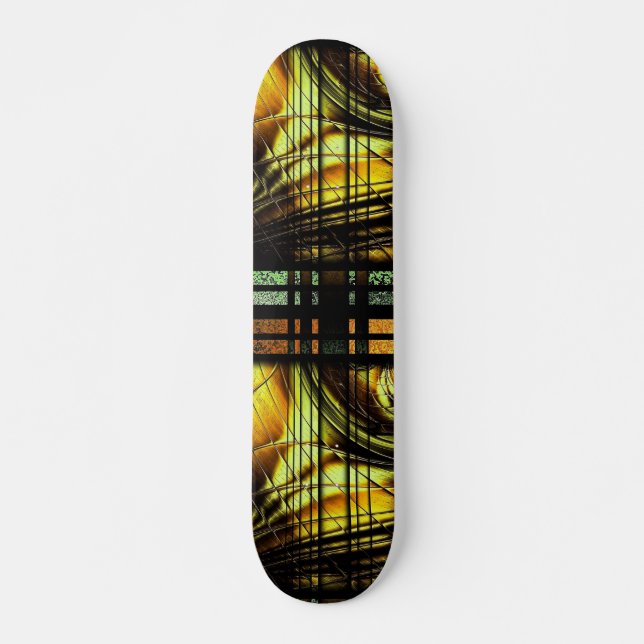 Skuggat Honeygold Skateboard-däck Mini Skateboard Bräda 18,5 Cm (Framsida)