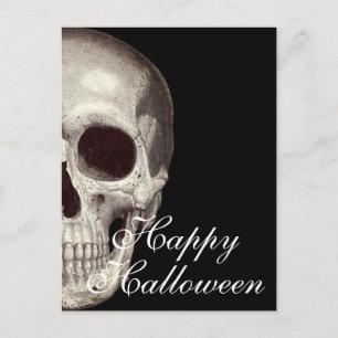 Skuggat skal Happy halloween-vykort Vykort