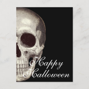 Skuggat skal Happy halloween-vykort Vykort