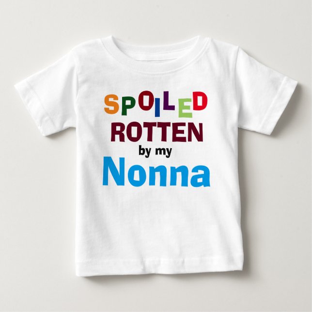 Skuggat tak av min Nonna Baby Småbarn T-Shirt (Framsida)