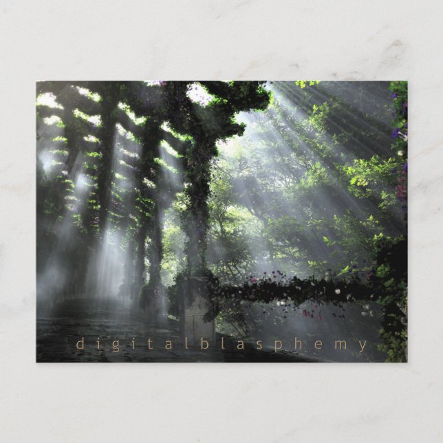 Skuggat vykort för Väg (sommar) (Framsida)