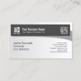 Skuggbanderoll för Professionell hos entreprenör Visitkort