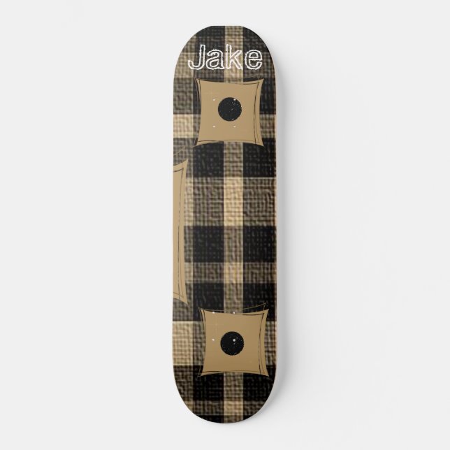 Skuggbord Mini Skateboard Bräda 18,5 Cm (Framsida)