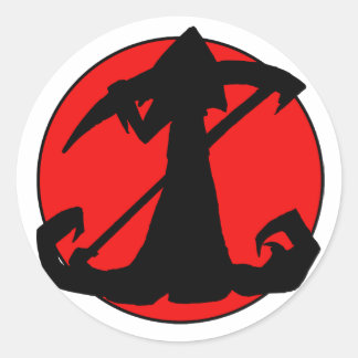 Skuggborttagningsfästen Runt Klistermärke