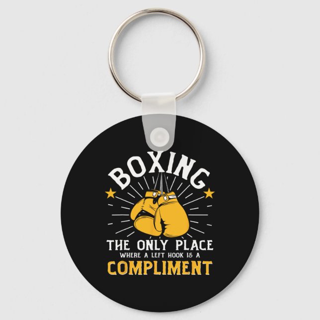 Skuggboxning Slag Kickboxning G Handskar Boxare F Nyckelring (Framsida)