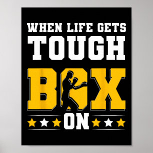 Skuggboxning Slag Kickboxning G Handskor Boxare F Poster
