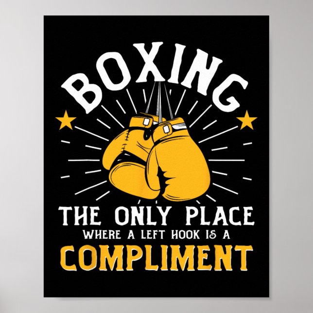Skuggboxning Slagsmål Kickboxning G Handskor Boxar Poster (Framsidan)
