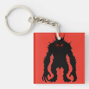 Skuggdemon Monster Röda Ögon Skräck present