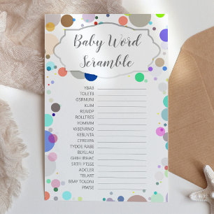 Skuggelspel i Baby Ord Gender-uppvisning