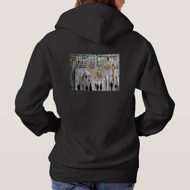 Skuggfolk Abstrakt Konst T Shirt (Baksida)