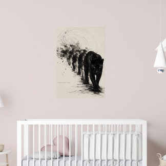 Skugggångare Svart Katt Design Poster