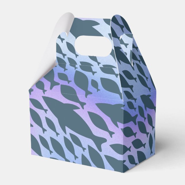 Skugghajval på övertoningsgalaxen presentaskar (Framsidan Sidan)