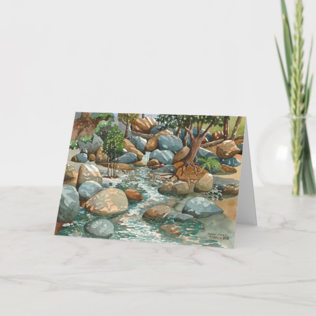 Skuggig bäck, Nevada stad CA Kort (Framsida)