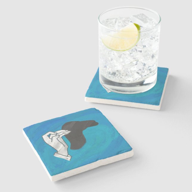 Skuggkamel på blå stenunderlägg (Sidan)