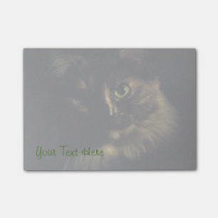 Skuggkatt Konstfotografering Gröna Ögon Kitty Post-it Block