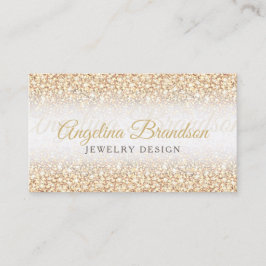 Skuggkort för den judiske designern i Guld Glitter Visitkort