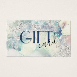 Skuggkort för silver glitter visitkort