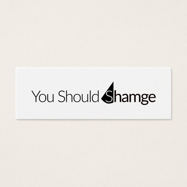 Skuggkort Litet Visitkort (Framsidan)