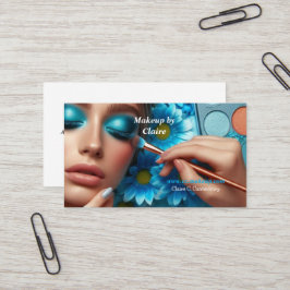 Skuggmakeup för blå Öga Visitkort