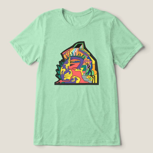 Skuggmockad  t shirt (Design Framsida)