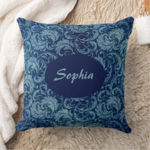 Skuggmönster för blå Vintage i elegant