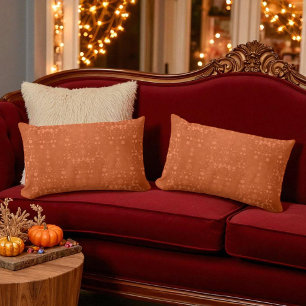 Skuggmönster för djup bränd Orange Finare Lumbarkudde